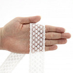 FLORENZA WAVY LACE 3,9cm RAW 30m