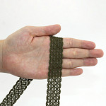 FLORIPA DOUBLE LACE 2,4cm MOSS GREEN 50m
