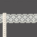 FLOWER DOUBLE BEAK LACE 4,8cm CHAMPAGNE 30m