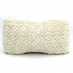 FLOWER DOUBLE BEAK LACE 4,8cm CHAMPAGNE 30m