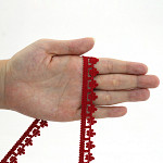 FLOWER LACE 1,6cm RED 30m
