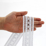 FLOWER LADDER LACE 4,8cm WHITE 30m / ENCAJE VAINILLA FLOR 4,8cm BLANCO 30m