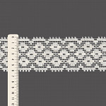 FLOWER TRIPLE BEAK LACE 6,2cm RAW 30m