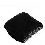 FRANJA VISCOSE 20cm PRETO / VISCOSE FRINGE 20cm BLACK 10m / FLECO VISCOSA 20cm NEGRO 10m