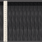 FRANJA VISCOSE 20cm PRETO / VISCOSE FRINGE 20cm BLACK 10m / FLECO VISCOSA 20cm NEGRO 10m