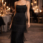 FRINGE BELLI 14,8cm BLACK 10m