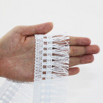 FRINGE BLANKET 5,7cm WHITE 10m / FLECO MANTA 5,7cm BLANCO 10m