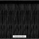 FRINGE VISCOSE 30cm BLACK 10m / FLECO VISCOSA 30cm NEGRO 10m