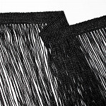 FRINGE VISCOSE 40cm BLACK 10m / FLECO VISCOSA 40cm NEGRO 10m