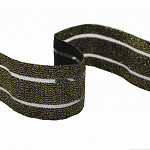 GLOW LEAKED ELASTIC 4,8cm BLACK/GOLD