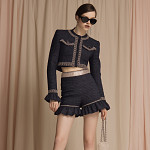 GLOW LEAKED ELASTIC 4,8cm BLACK/SILVER