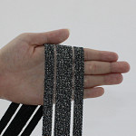 GLOW LEAKED ELASTIC 4,8cm BLACK/SILVER