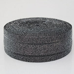 GLOW LEAKED ELASTIC 4,8cm BLACK/SILVER