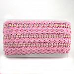 HOPE BALL LEAKED PASSEMENTERIE 3,4cm PINK/SILVER/GOLD 20m