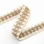 JOSI LACE 2,4cm RAW/JUTE 30m