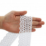 LACE BALL 5,3cm WHITE 30m / ENCAJE OJITO 5,3cm BLANCO 30m