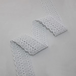 LACE BALL 5,3cm WHITE 30m / ENCAJE OJITO 5,3cm BLANCO 30m