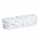 LACE BALL 7,5cm WHITE 30m / ENCAJE OJITO 7,5cm BLANCO 30m