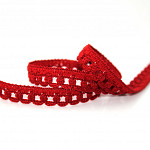 LACE PICOT 9mm RED 30m / PICOT DE ENCAJE 9mm ROJO 30m