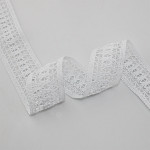 LACE TRILENIUM 4cm WHITE 10m