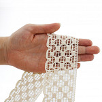 LACE XX WIDE 5,9cm RAW 30m / ENCAJE XX ANCHO 5,9cm CRUDO 30m