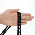 LADDER LACE 2,1cm BLACK 50m / ENCAJE VAINILLA 2,1cm NEGRO 50m