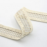 LADDER LACE CHECKED 3cm RAW 50m / ENCAJE VAINILLA CUADRICULADO 3cm CRUDO 50m