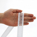 LADDER LACE CHECKED 3cm WHITE 50m / ENCAJE VAINILLA CUADRICULADO 3cm BLANCO 50m