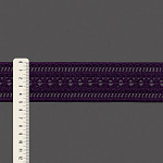 LADDER LACE FLOWER ELASTIC 5cm PURPLE 25m / ELÁSTICO ENCAJE VAINILLA FLOR 5cm MORADO 25m