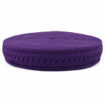 LADDER LACE FLOWER ELASTIC 5cm PURPLE 25m / ELÁSTICO ENCAJE VAINILLA FLOR 5cm MORADO 25m