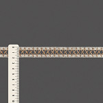 LADDER LACE V 1,9cm RAW/JUTE 30m / ENCAJE VAINILLA V 2,1cm CRUDO/YUTE 30m