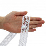 LADDER LACE W 3cm WHITE 30m / ENCAJE VAINILLA W 3cm BLANCO 30m