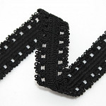 LEAKED BEAK ELASTIC 2,6cm BLACK 25m / ELÁSTICO CON FUGAS BICO 2,6cm NEGRO 25m