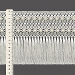 MACRAMÉ FLOWER FRINGE 14,7cm CHAMPAGNE 10m