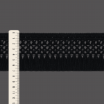MACRAMÊ FRINGE 7,3cm BLACK 10m / FLECO MACRAMÉ 7,3cm NEGRO 10m