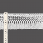 MACRAMÊ FRINGE 7,3cm WHITE 10m / FLECO MACRAMÉ 7,3cm BLANCO 10m