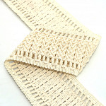 MACRAMÉ LADDER LACE 6,6cm RAW 30m
