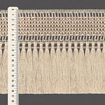 MACRAMÉ TASSEL FRINGE 16,6cm RAW 10m