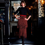 MACRAME TASSEL FRINGE 19,3cm BROWN 10m