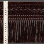 MACRAME TASSEL FRINGE 19,3cm BROWN 10m