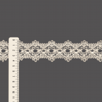 MANDALA CROCHET LACE 4,5cm RAW 30m / ENTREDOSE ENCAJE CROCHET MANDALA 4,5cm CRUDO 30m