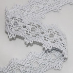 MANDALA CROCHET LACE 4,5cm WHITE 30m / ENTREDOSE ENCAJE CROCHET MANDALA 4,5cm BLANCO 30m