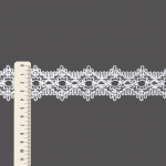 MANDALA CROCHET LACE 4,5cm WHITE 30m / ENTREDOSE ENCAJE CROCHET MANDALA 4,5cm BLANCO 30m