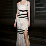 MARIA CROCHET STRIPED ELASTIC 5,2cm CHAMPAGNE/BLACK