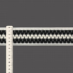 MARIA CROCHET STRIPED ELASTIC 5,2cm CHAMPAGNE/BLACK