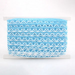 MEDIUM BALL LACE 1,4cm BABY BLUE/RAW 30m