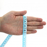 MEDIUM BALL LACE 1,4cm BABY BLUE/RAW 30m
