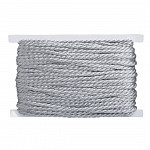 MEDIUM CORD 5mm SILVER 30m / CORDÓN MEDIO 5mm GRIS 30m