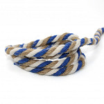 MEDIUM CORD 8mm RAW/JUTE/ROYAL BLUE 30m / CORDÓN MEDIO 8mm CRUDO/YUTE/AZUL REAL 30m