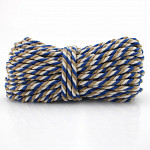 MEDIUM CORD 8mm RAW/JUTE/ROYAL BLUE 30m / CORDÓN MEDIO 8mm CRUDO/YUTE/AZUL REAL 30m